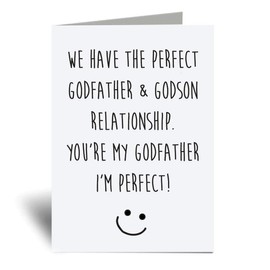 60 Second Makeover Limited Godfather Godson Relationship Perfect Greeting Card Fathers Day Funny Birthday Present