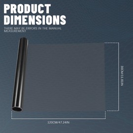 RGOAANC 12×48 Inches Car Light Tint Film, Light Self-Adhesive Tint Film, Auto Taillight Vinyl Wrap Film, Car Accessories Light Headlight Cover Protection Film Universal for Vehicles (Light Black)