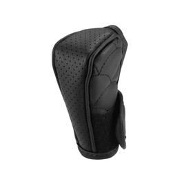REPAIROCK Car Shift Knob Cover with Breathable Design Universal Vehicle Interior Shift Gear Cover Trim Accessories Decorative Faux Leather Black Auto Replacement Parts