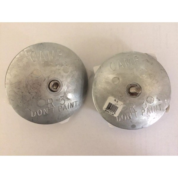CAMP ANODE RUDDER TRIM TAB ZINC 2 PACK CAMP 70-R3