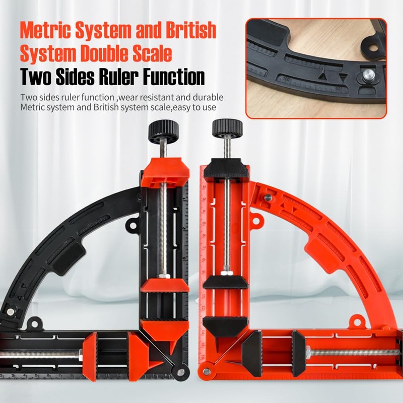 NS Juvyig Right Angle Clamp, Multi Angles Movable Corner Clamps,