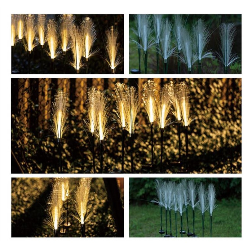 Solar Reed Garden Lights Waterproof LED Garden Stake Lights Decorative