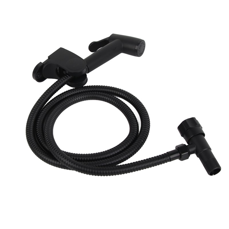 G1/2 Black Stainless Steel Handheld Toilet Bidet Sprayer Set Attachment