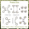 48Pcs Adjustable Waist Buckle Extender, 8Set Nail-Free Waist Buckle Snap
