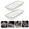 TEHAUX 2Pcs Stainless Steel Dishwasher Basket Durable Cutlery Holder with