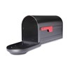 Architectural Mailboxes 7900-1B-R-10 Barrington Postmount Mailbox, Large, Black