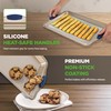 NutriChef 3‑Piece Non‑Toxic Cookie Sheets for Baking – Premium Carbon