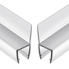 2-Pack Butecare Frameless Shower Door Side Seal Strip for 1/2"