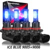 CHUSYYRAY LED 9005 HB3+9006 HB4 Combo Headlight Kit Light Bulbs