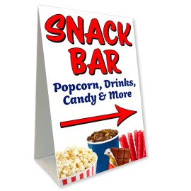 Vista Products Snack Bar Economy A-Frame Sign