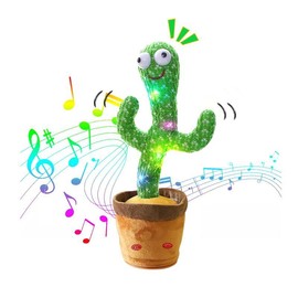 Talking Cactus Toy - Volume Adjustment, Dancing Mimicking Design, Singing RecordRepeat, Sunny Silly Light Up Tummy Time, FunGift for Toddlers:_01
