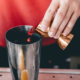 Final Touch Copper Plated Double Jigger - Stainless Steel (FTA7034-17)