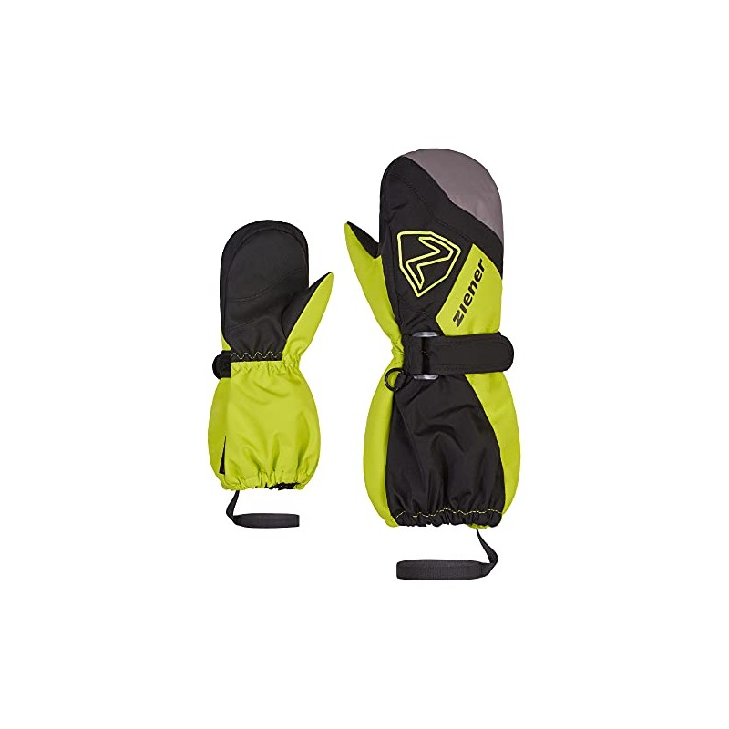 Ziener Unisex Baby Laurus Ski Mittens/Winter | Waterproof, Long Cuff,