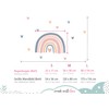 Little Deco DL938-1 Wall Sticker Children's Room Rainbow Hearts Wall