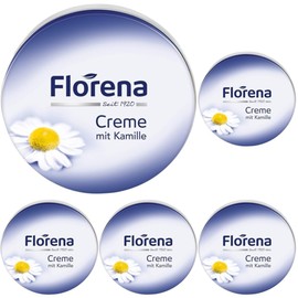 Florena Chamomile moisturizing cream set of 5 Skin soothing moisturizing care lotion / 플로레나 Florena 카모마일 보습크림 5개세트 피부진정 촉촉한 수분케어 로션