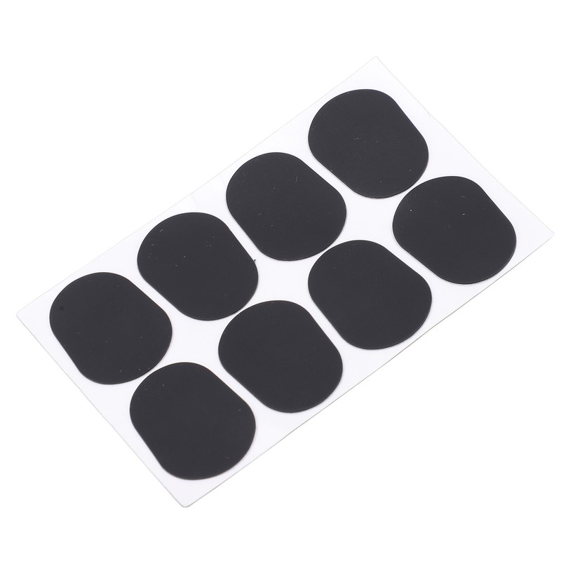 80Pcs Sax Mouthpiece Pad Silicone Black Cushion Patches Wind Instrument