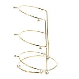 Yardenfun Crown Display Stand Headwear Holder Bridal Headband Holder Baroque Tiara Stand Crown Tiara Stand Headband Holder Organizer Brackets Headpiece for Home Wig Cap Metal Bride Alloy