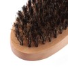 Beard Brush, Men's Natural Faux Wild Boar Bristles Wooden Handle