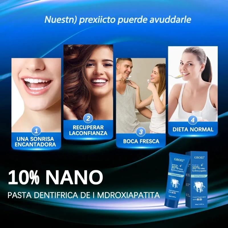 Pasta De Dientes Con Hidroxiapatita Reparadora Y Protectora
