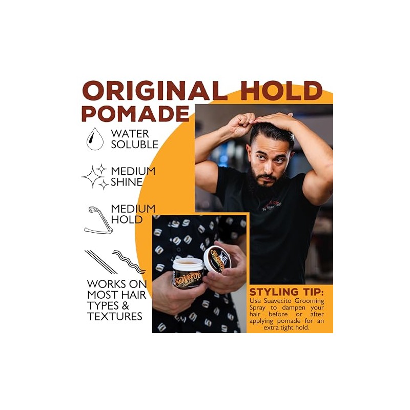 Suavecito Pomade Original Hold, 3 Pack