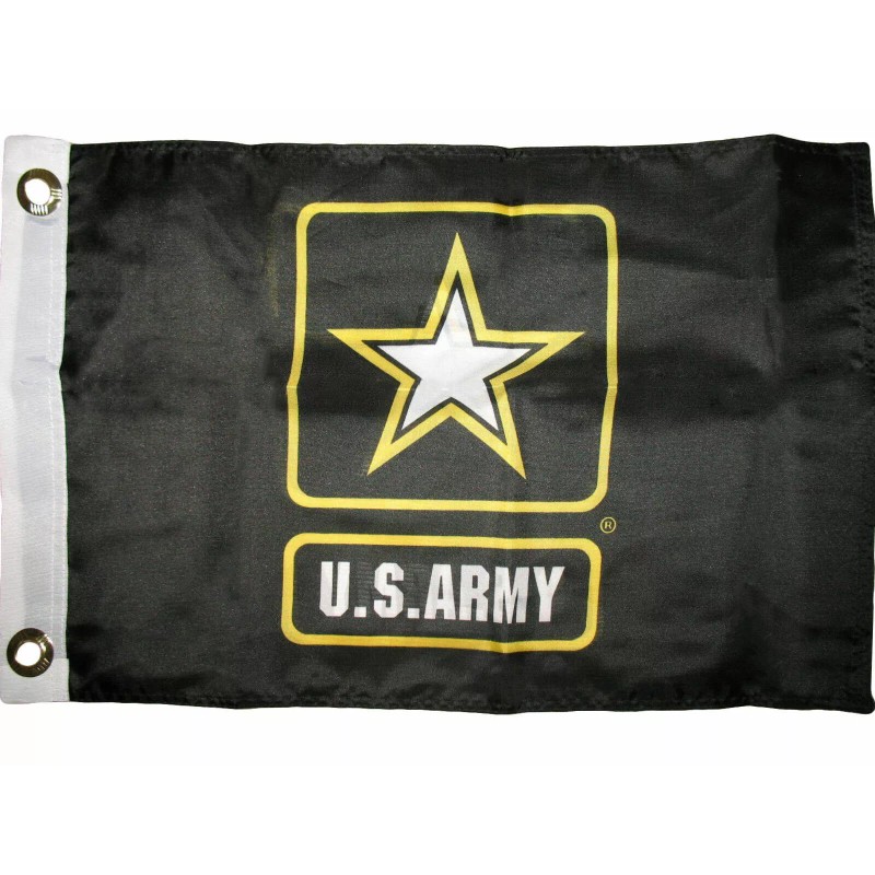 SouthBeach 12x18 U.S. Army Star 2ply Double Sided Boat Flag