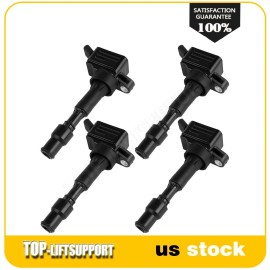 top-liftsupport 4PCS Ignition Coil Pack For 2015 - 2020 Hyundai Elantra L4 2.0L Replacement