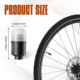 Lecctso 4PCS LED Wheel Lights, Tire Valve Light, Waterproof Tire Valve Stem LED Light Cap, Universal Tire Valve Caps Lamp Wheel Decoration Car Accessories Fits for Car Bike Motorcycle