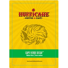 Hurricane Cape Verde Decaf Coffee, Single Serve Cups For Keurig K Cup Brewers, 24 Count