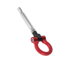 Motoforti Red Car Front Bumper Trailer Ring Eye Towing Tow Hook Screw Long-lasting