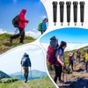 5 Pack Trekking Pole Carbide Tips Universal Hiking Rod End