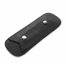 LEABAGS Premium Shoulder Pads, Shoulder Pads Made of Genuine Buffalo Leather, Vintage Look, Shoulder Strap for Bags, Leather Shoulder Pads with Non-Slip Pad, Nature black, vintage