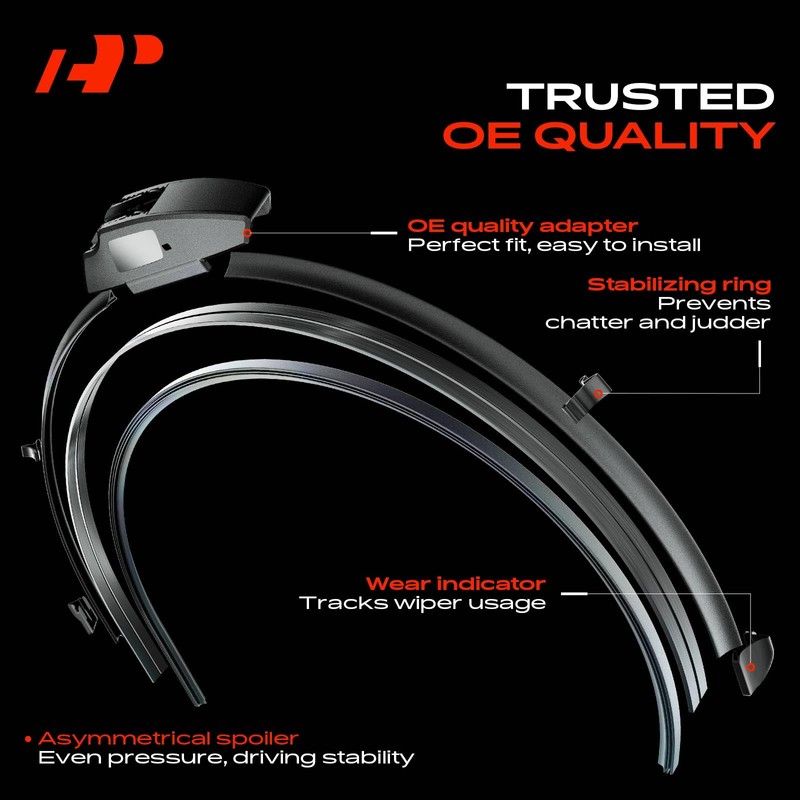 A-Premium 28" + 14" Windshield Wiper Blades Compatible with Toyota