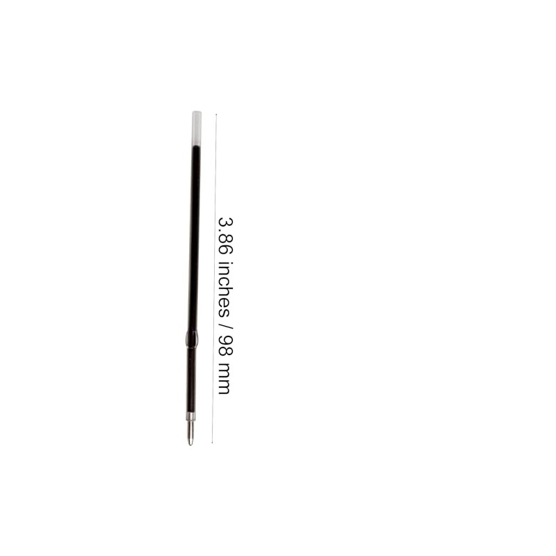 Idcrea Retractable Ballpoint Pen Refills, Length 98 mm, 1.0 mm,
