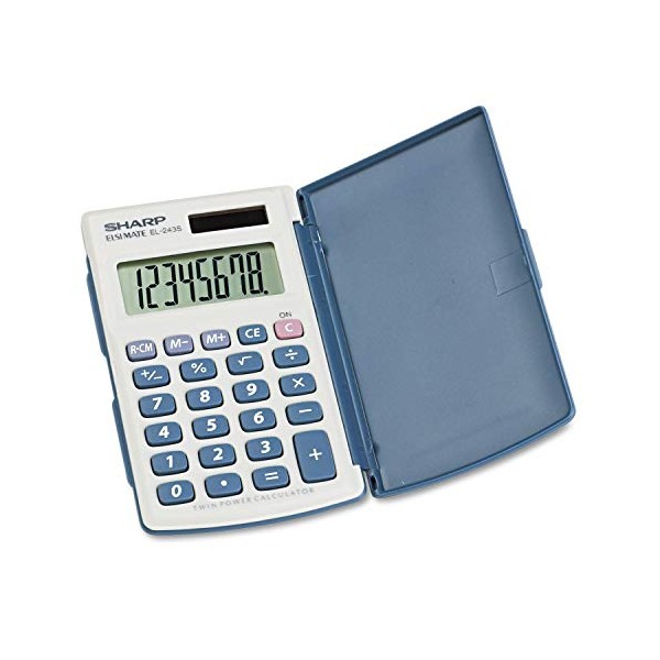 HANDHLD Calculator EL243SB by Sharp MfrPartNo EL243SB