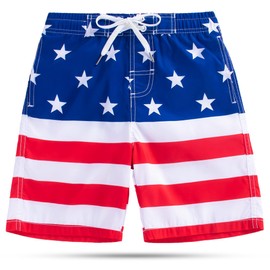 SIX ISLANDS Boys Swim Trunks - Quick-Dry, Comfortable, Ages 5/6 to 18/20 - Fun Patterns, Durable Design Boys Bathing Suit