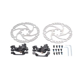 Bicycle Disc Brake Kit Front Rear Brake Calipers 160mm Rotors Aluminum Alloy Disc Brake Sets with Hex Wrench and Screw for 2 Pieces Disc Brake Disc Brake Disc Brake