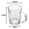 Espresso Shot Glasses 150ML Double Spouts Measuring Cup Triple Pitcher