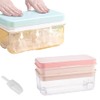 Ninyoon 1 Second Release Ice Cube Tray with Lid and