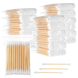 Demissle 30 Pack Cotton Swabs Travel Size, 50 Pcs Per Pack Individually Wrapped Cotton Swab Double Tipped Wooden Sticks for Ear Make up Hotel Toiletries Essentials Supplies