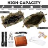 IronSeals Tactical Molle Horizontal Admin Pouch Multi-Purpose Laser-Cut EDC Tool