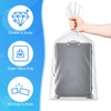 MICHIHOMIE Pack of 4 Extra Large Transparent Plastic Bags, 100