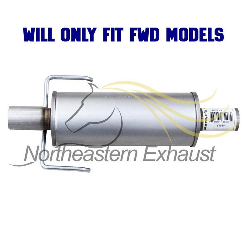 Exhaust Rear Resonator Compatible for 2010-2012 Ford Fusion 3.5L |
