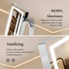 ENJNST Vanity Mirror with Lights with 360° Rotation, LED Makeup