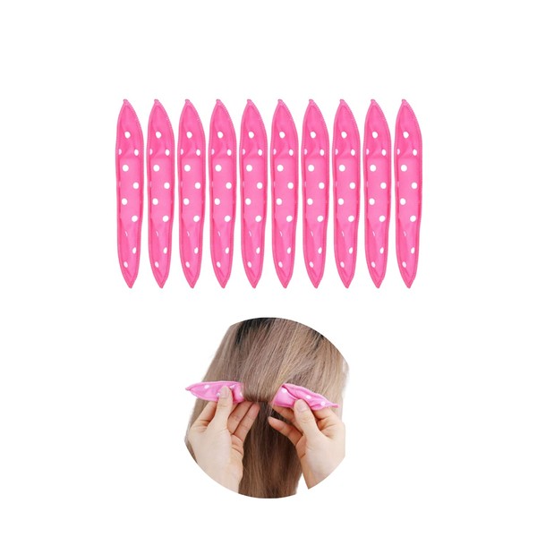 Bule Maple Curler, Thick Hair Curler, Hot Curler, For Hair Curly, For Sleeping (Pink)