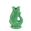 Decorative Vase Fish Green Ceramic Vase Approx. 10.7 x 6.8