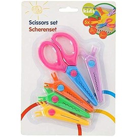 Set of 5 different zigzag scissors, children's scissors, craft scissors, zigzag