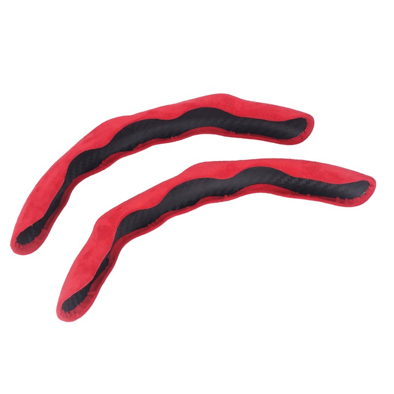 2PCs Car Steering Wheel Cover Segmented Protector Anti Skid Replacement