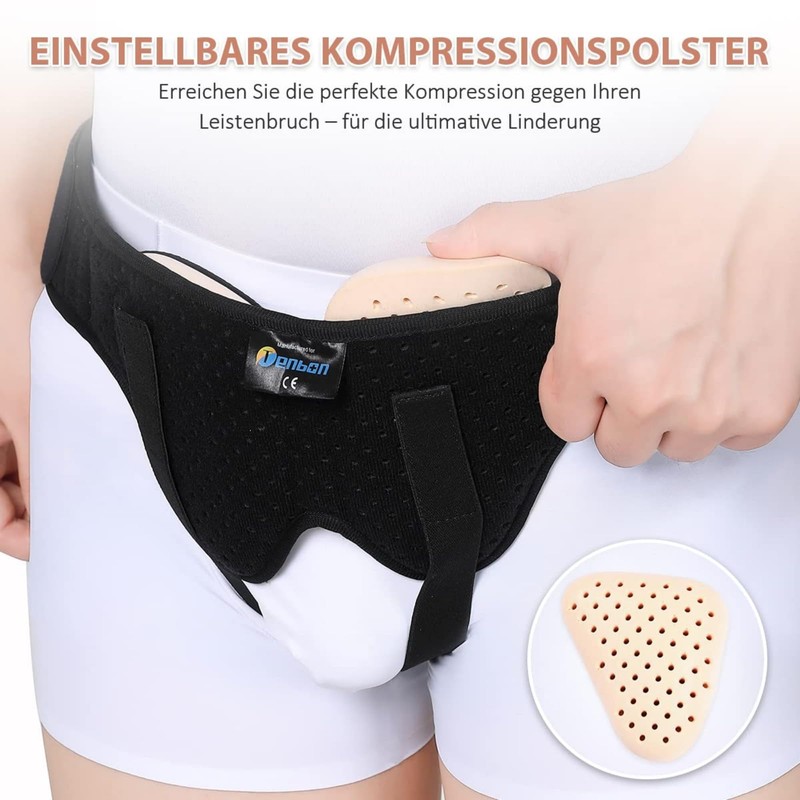 Tenbon Hernia Belt for Men and Women Flexible Adjustable Hernia