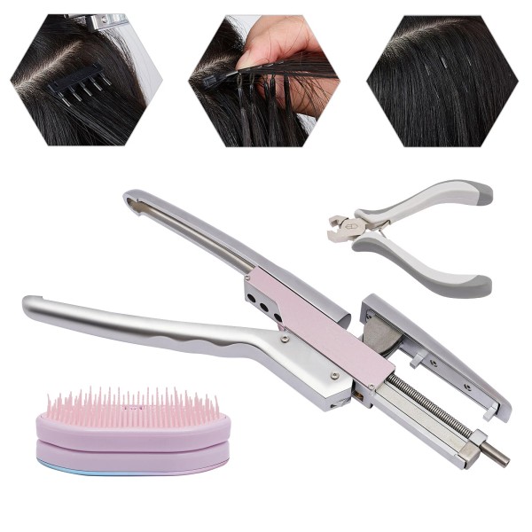 Unbranded 6D Salon Hair Connector Tool Extension Kit Human Hair