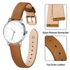 ANNEFIT Leather Watch Straps for Men and Women, Quick Release